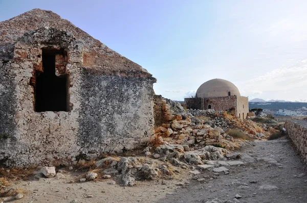 Crete, Yunanistan Rethymno şehir Venedik dönemi Kalesi iç. — Stok fotoğraf