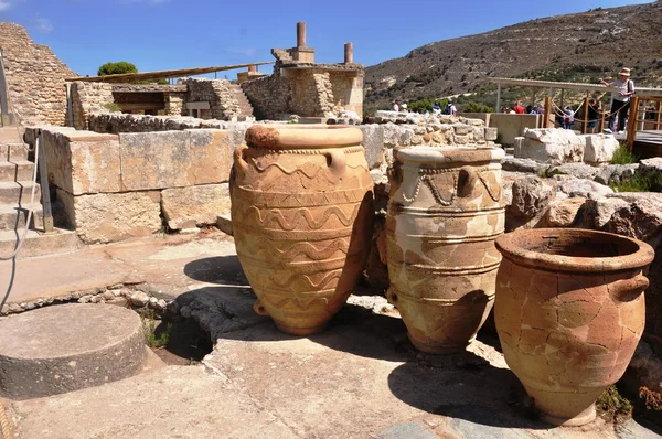 Knossos Sarayı Kandiye Girit Yunanistan - Sit Alanı — Stok fotoğraf