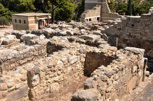 Knossos Palace Heraklion Crete Greece - Archaeological site — Stock Photo, Image