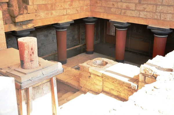 Knossos palast heraklion Betongriechenland - archäologische Stätte — Stockfoto