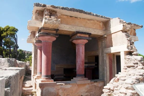 Knossos palast heraklion Betongriechenland - archäologische Stätte — Stockfoto