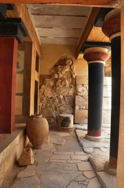 Palacio Knossos Heraklion Creta Grecia - Sitio arqueológico — Foto de Stock