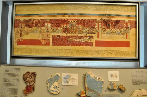 Wall painting from Herakleion Archaeological Museum — Stock Photo, Image