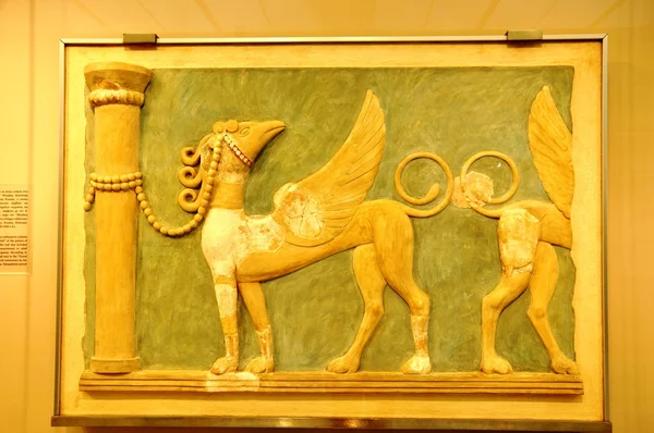 Malarstwo ścienne z herakleion Muzeum Archeologiczne — Zdjęcie stockowe