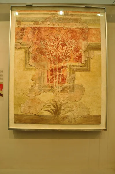 Nástěnná malba z herakleion archeologické muzeum — Stock fotografie