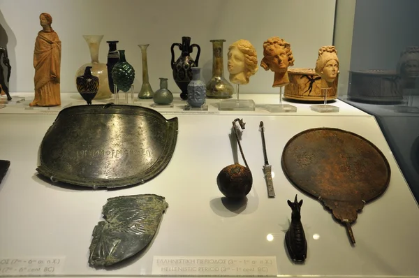 Ceramic objects from Herakleion Archaeological Museum — Stock Photo, Image