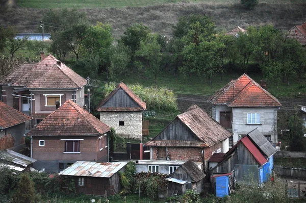 Kırlarda evlerden — Stok fotoğraf