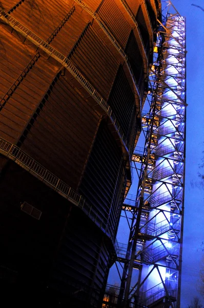 奥伯豪森煤气表-楼梯 — 图库照片