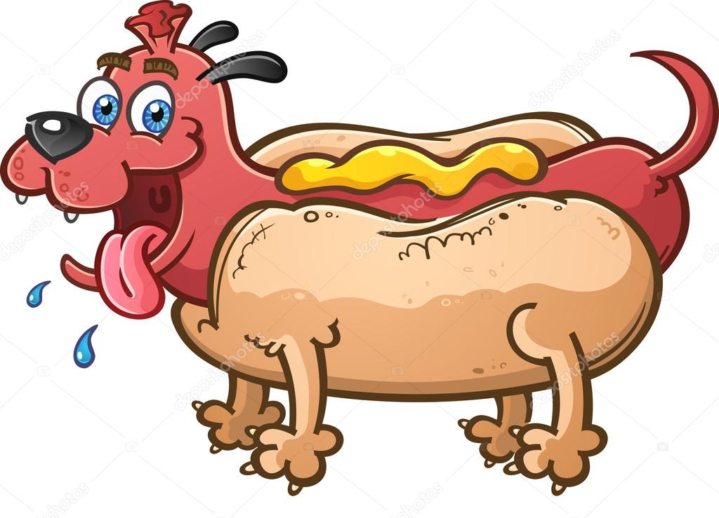Hot Dog Puppy Cartoon Character Stock Illustration by ©aoshlick 73071989