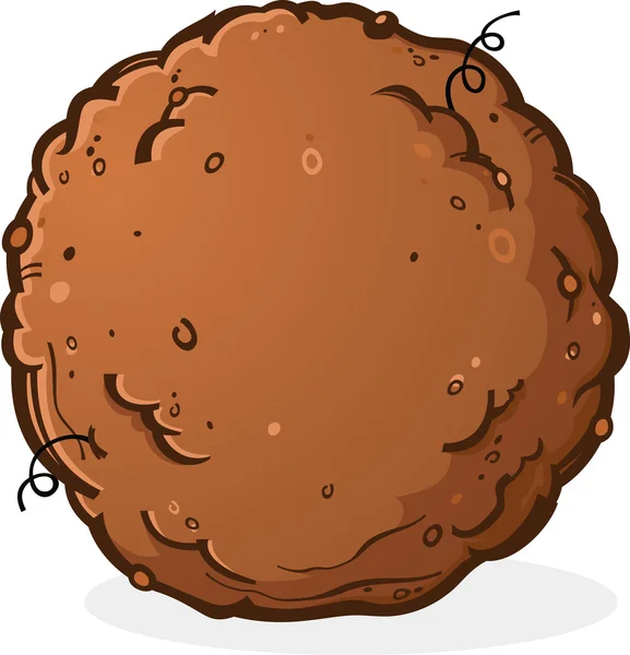 Ball of Dirt or Poop Cartoon — Stock Illustration Ball of Dirt or Poop Cartoon Vector Graphics