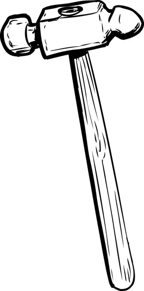 Balle Pein Hammer Outline — Image vectorielle