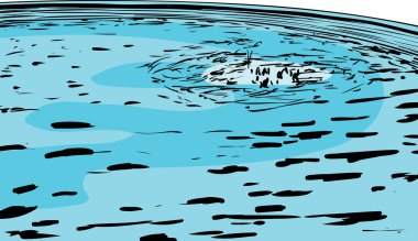 Havuzda geliyor kabarcıklar