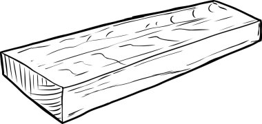 Anahat çizimi tek kesim ahşap parça