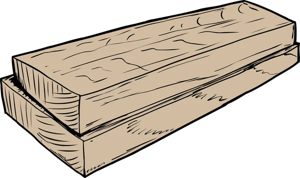 Skizze von Holzbrettern — Stockvektor