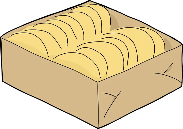 Caja aislada de conchas de tacos — Vector de stock