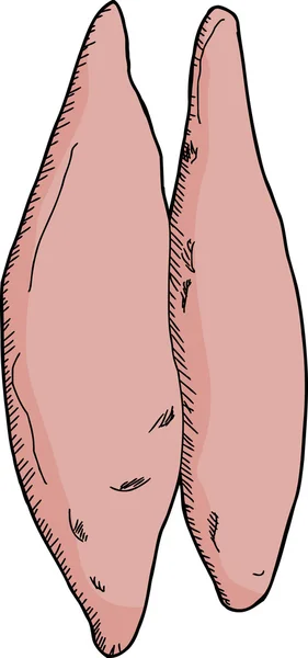 Één thymus klier — Stockvector