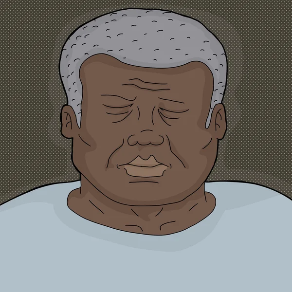 Dormir hombre de cerca — Vector de stock