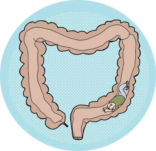 がらくたのように感じている男 — ストックベクタ