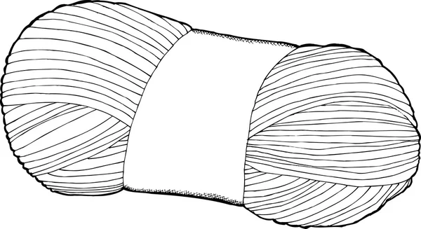 Bundel tunggal dari Yarn - Stok Vektor