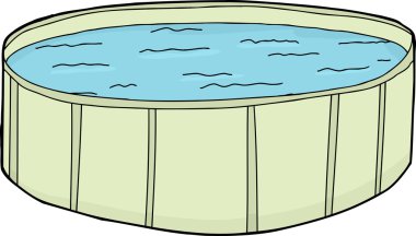 Tam yeşil Yüzme Havuzu