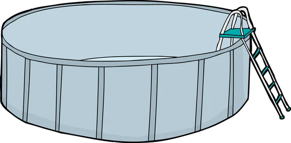 Prázdné kolo bazén — Stockový vektor