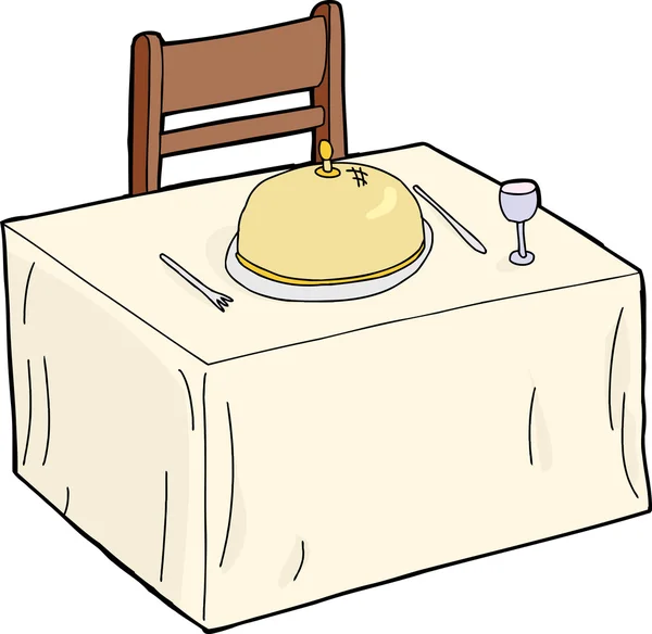 Isolated Fancy Dining Table — Vector de stoc