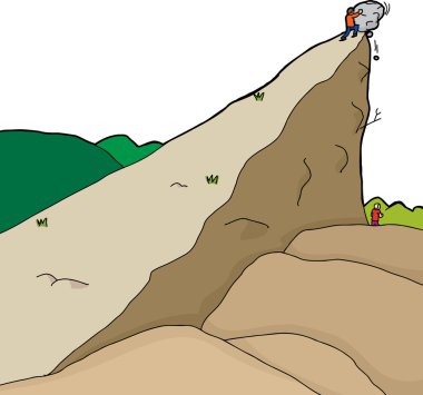 Boulder farkında adam iterek kişi