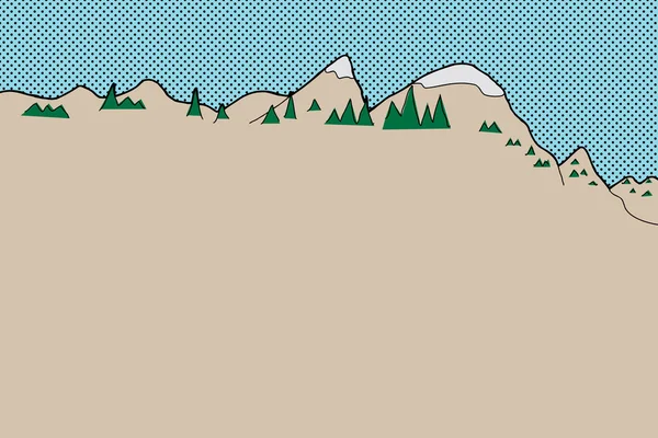 Subarctic dağ — Stok Vektör