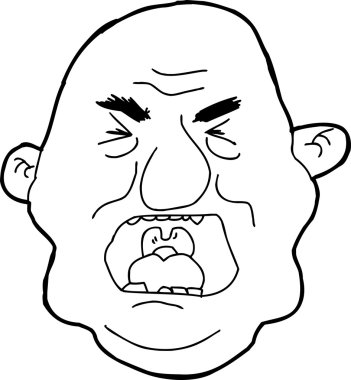 Anahat adam bağırıyor