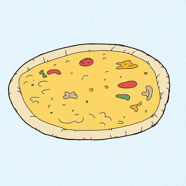 Pizza entera — Archivo Imágenes Vectoriales