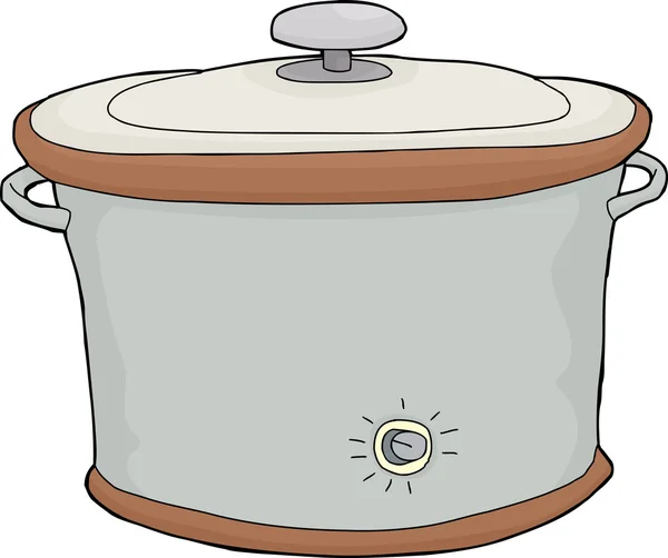 Isolated Slow Cooker — Stock Vector