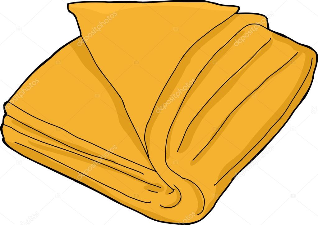 Isolated Orange Towel