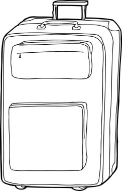 Bavul açık özetlenen