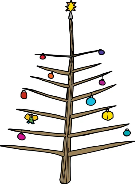Kala träd med ornament — Stock vektor