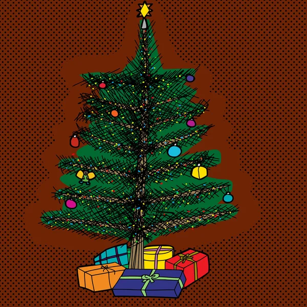 Yıldızlı Noel ağacı