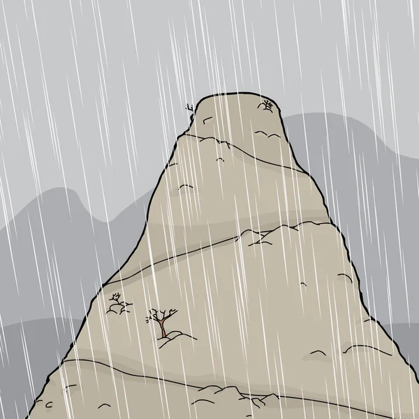 嵐の山ピーク — ストックベクタ