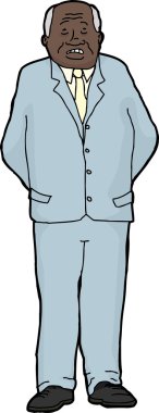 Eller arkasına korkmuş adamla