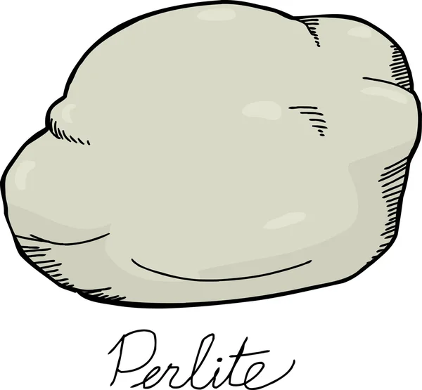 Dibujo de roca perlita — Vector de stock