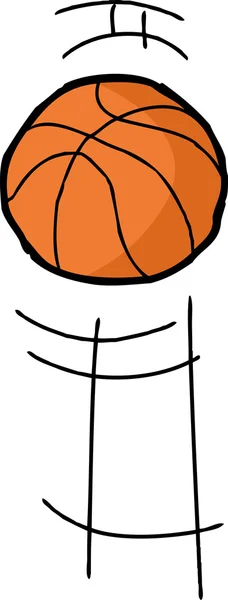 Rebotando Baloncesto — Vector de stock