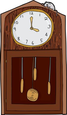 Fare ile izole antika saat