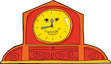 Şirin turuncu manto saat