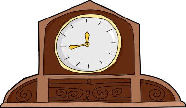 Boş yüz manto saat