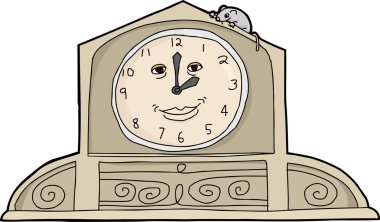 Saat gülümseyen üstünde fare