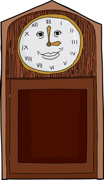 Reloj sonriente con números romanos — Archivo Imágenes Vectoriales