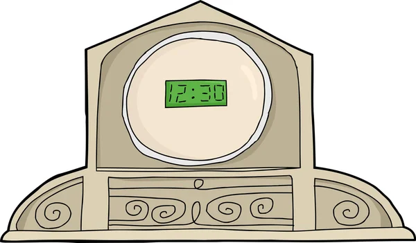 Horloge antique LCD — Image vectorielle