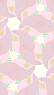 Pembe ve mor çizgili desen