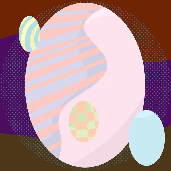 Abstract Easter Eggs — Stock Vector