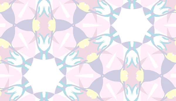 Seamless Pink Floral Pattern — Stock Vector