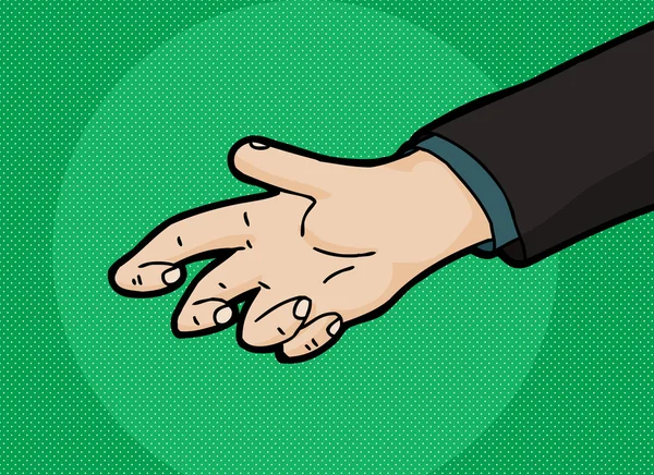 Cartoon lege hand — Stockvector