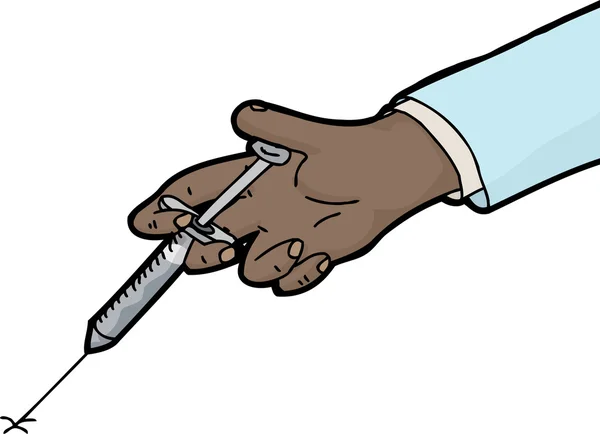 Injecting Syringe Needle — Stock Vector